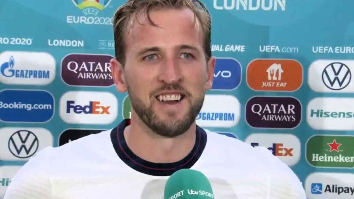 Harry Kane post-match interview after beating Germany