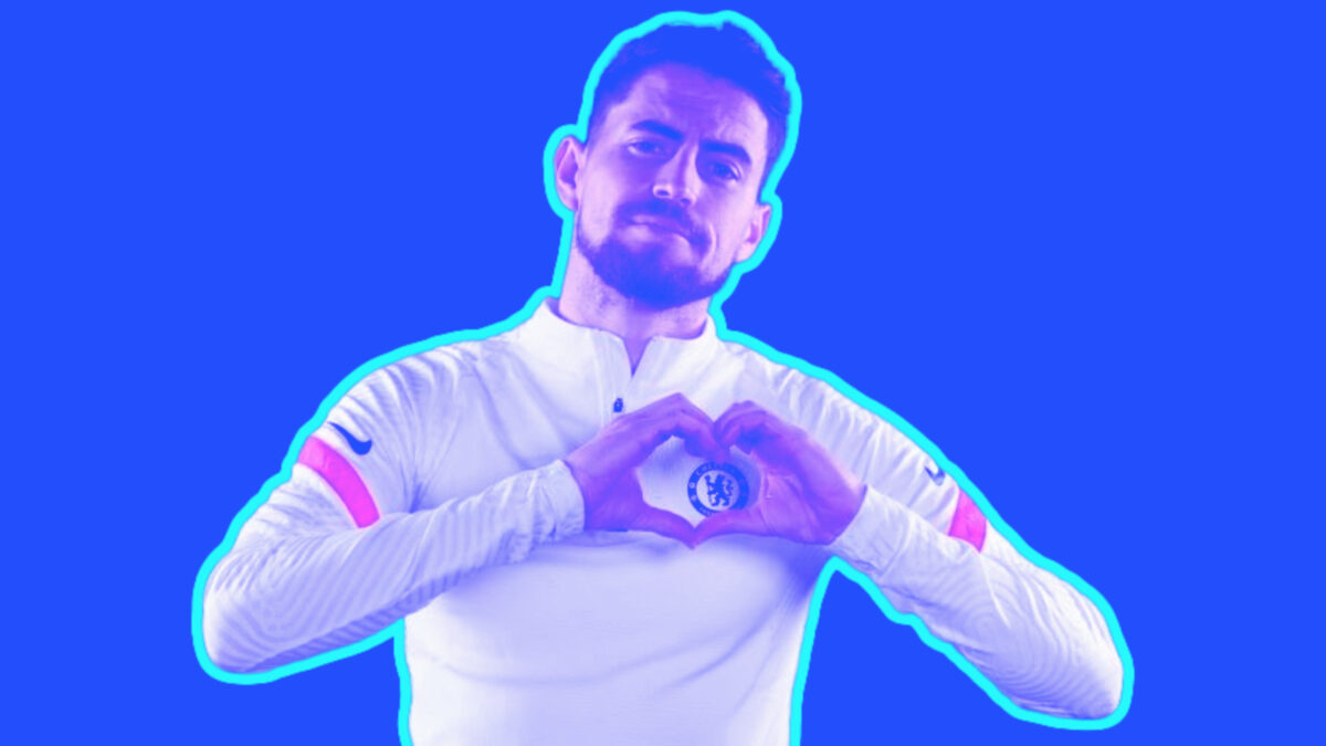 Jorginho in Chelsea training gear