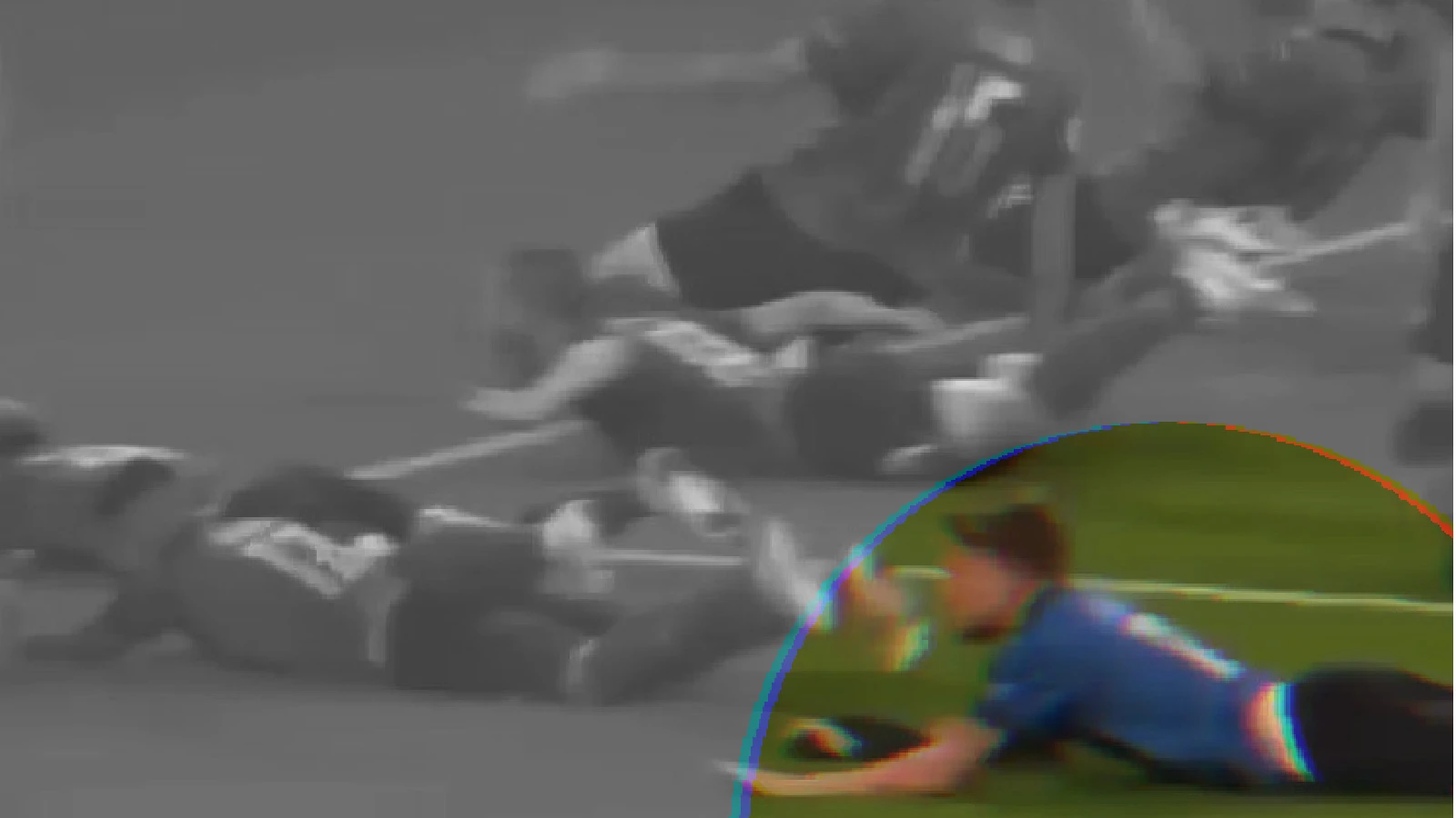 Ciro Immobile dragged his shorts off while doing the slide to celebrate after Italy's win v England