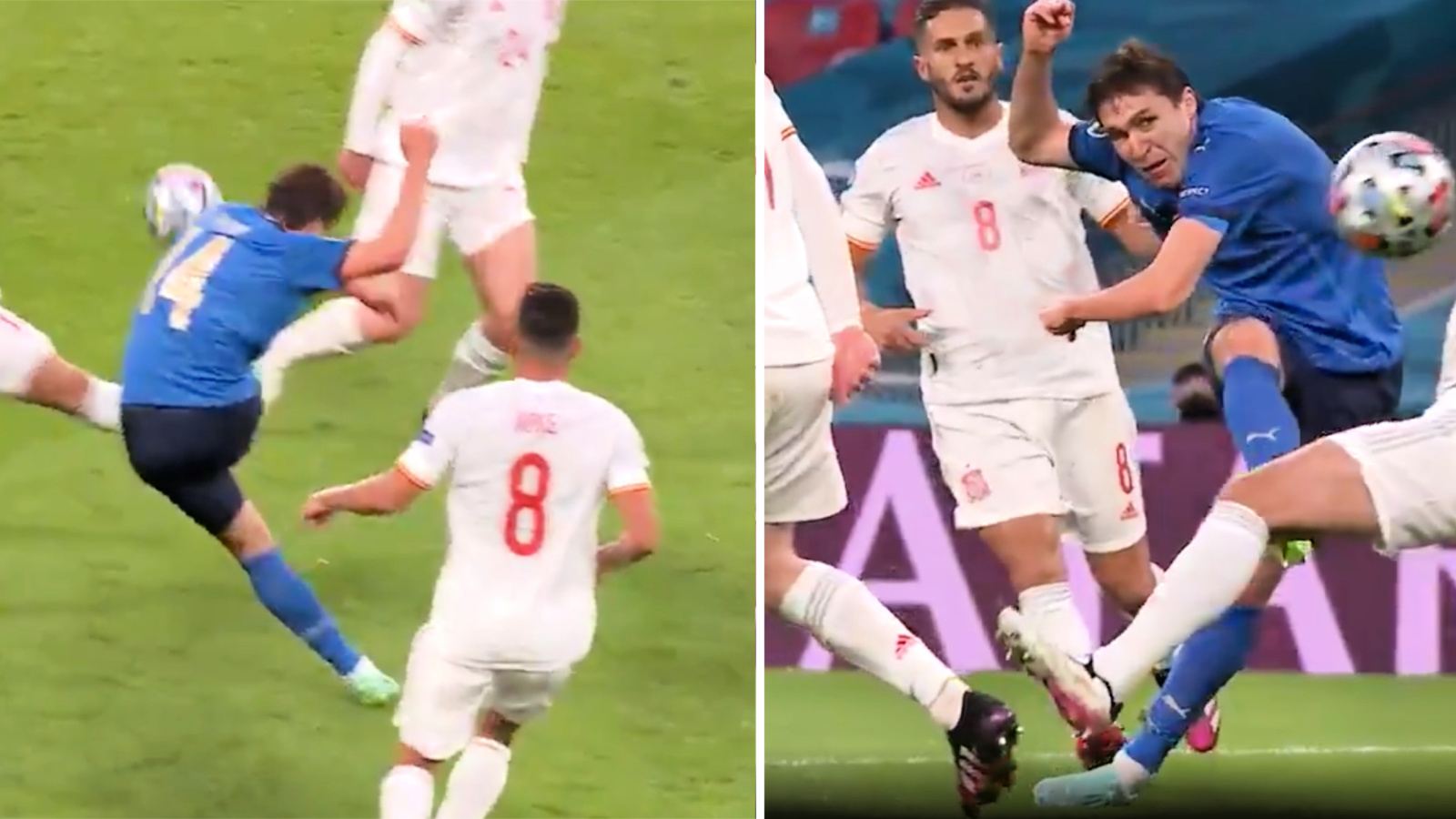Watch: Federico Chiesa nets sublime curler after 70m galloping run v Spain