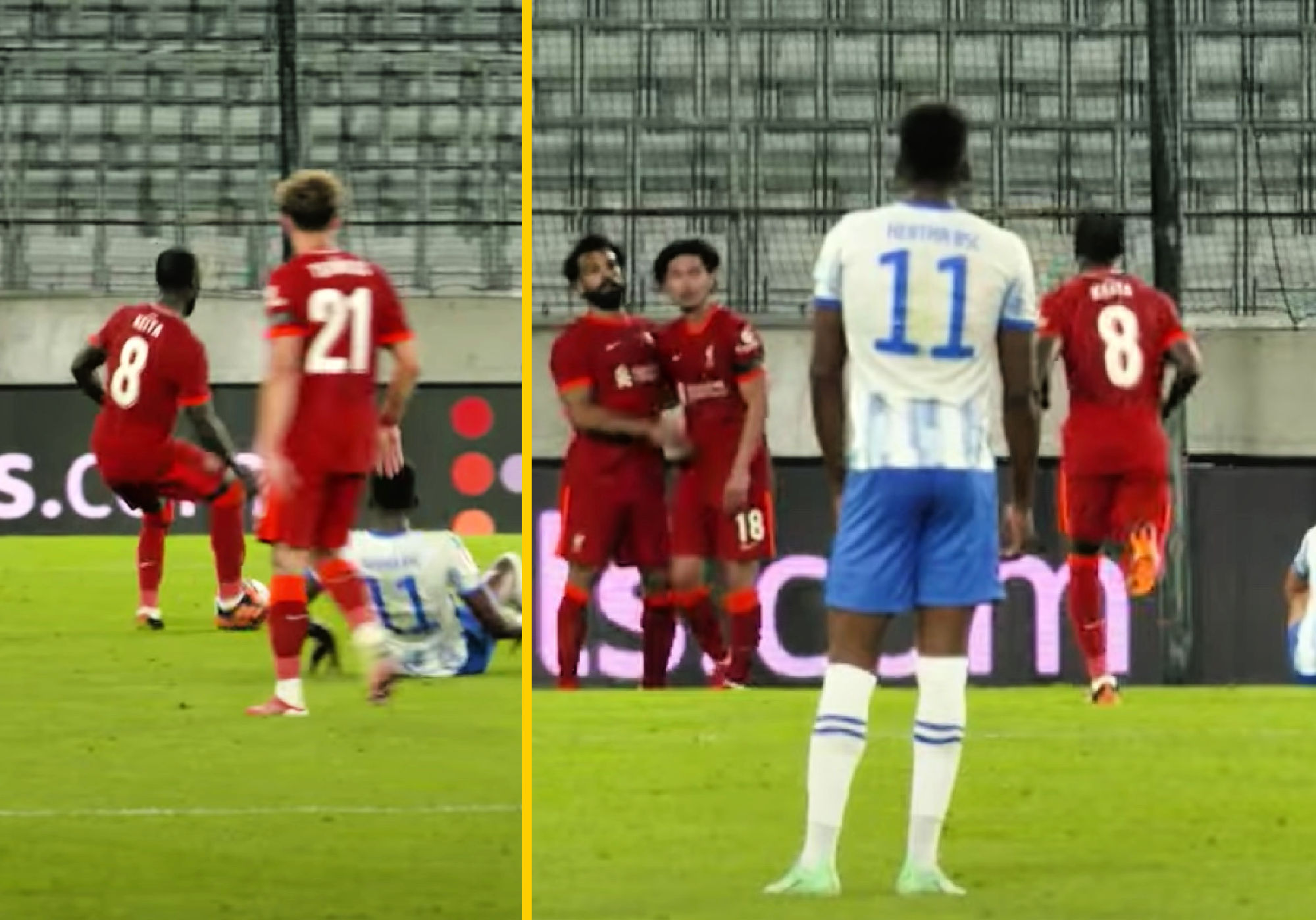 Liverpool's second goal against Hertha Berlin was a result of the brilliant combination play between Naby Keita, Mohamed Salah and Takumi Minamino
