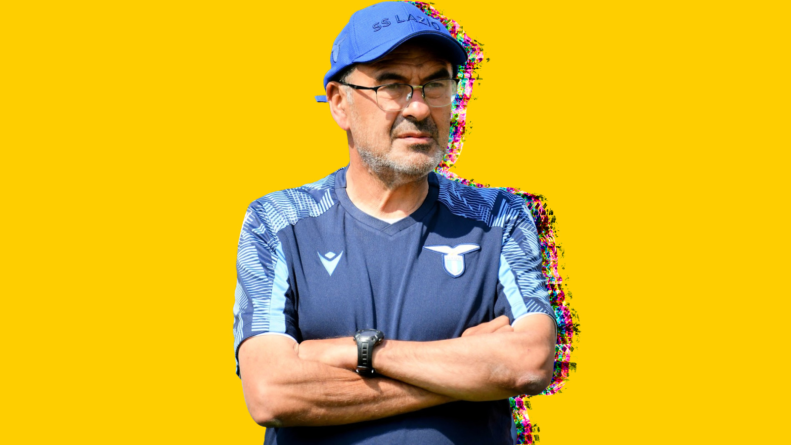 Maurizio Sarri looks on as his Lazio side make light work of Serie D outfit Belluno FC