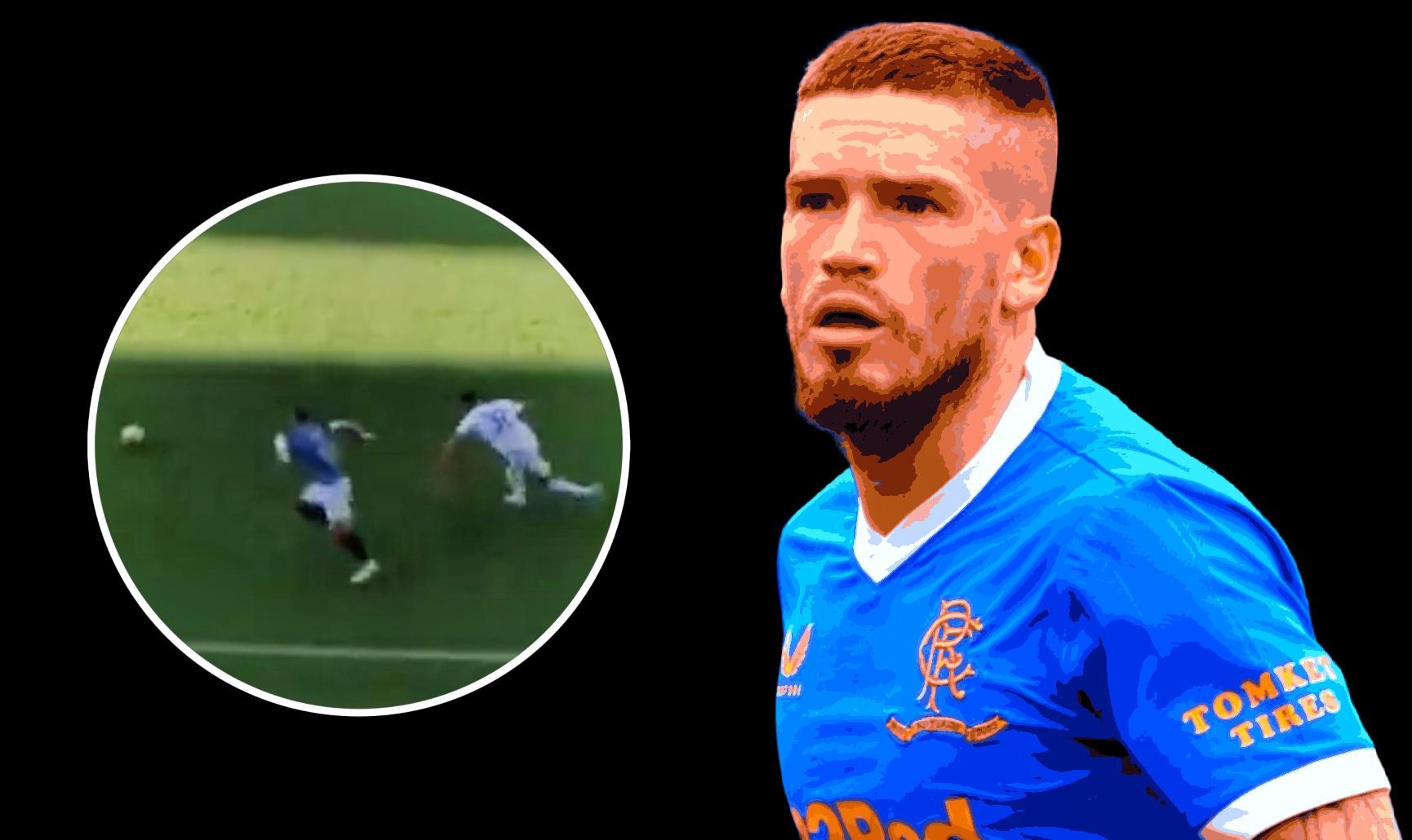 Watch: Ryan Kent turns Victor Chust inside out with slick feint and nutmeg