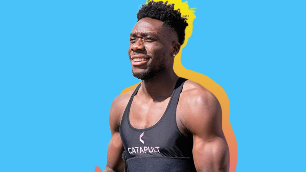Alphonso Davies has gone through an incredible physical transformation since joining Bayern Munich in 2018
