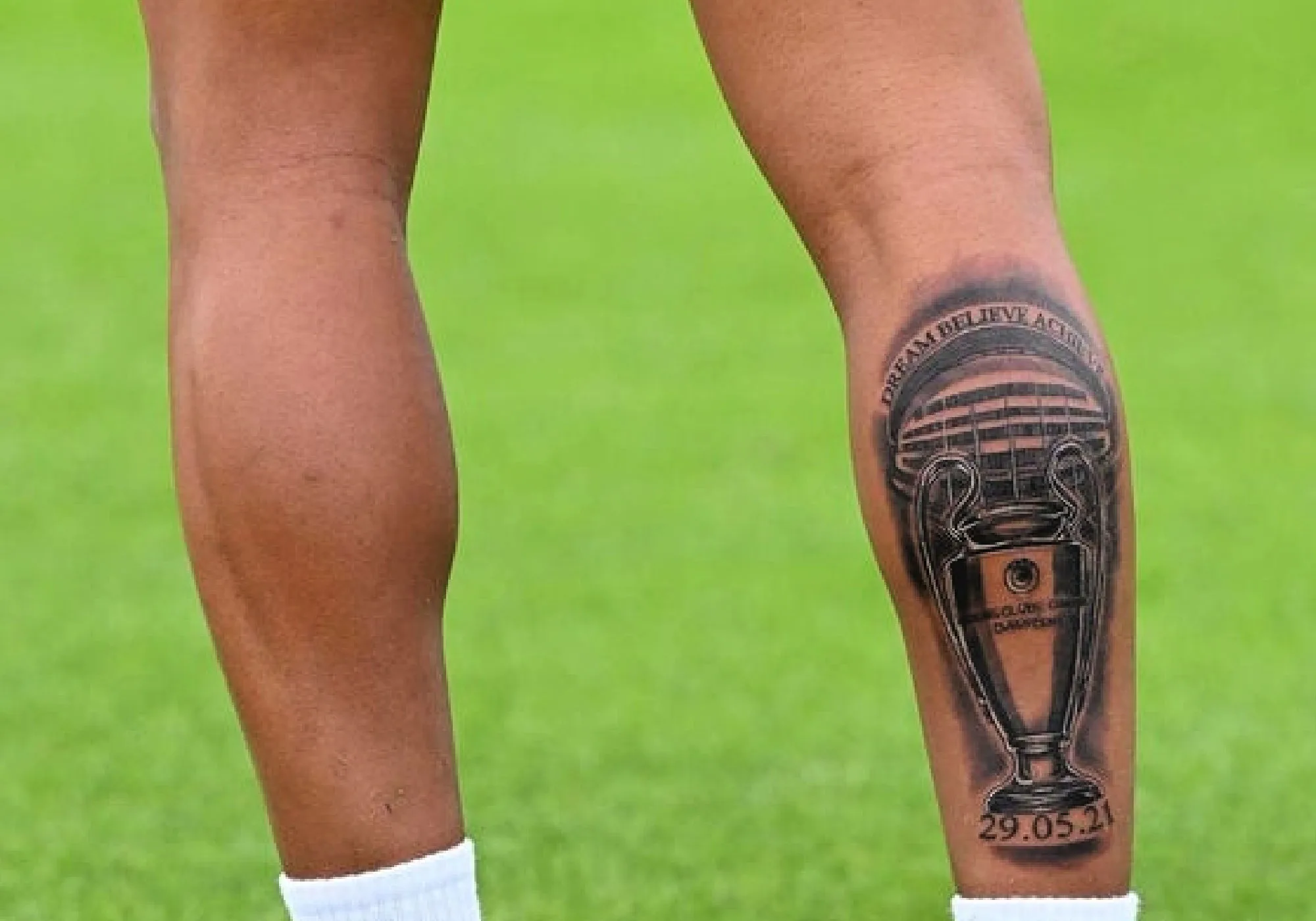 Reece James marks Champions League win with giant tattoo covering his entire right calf