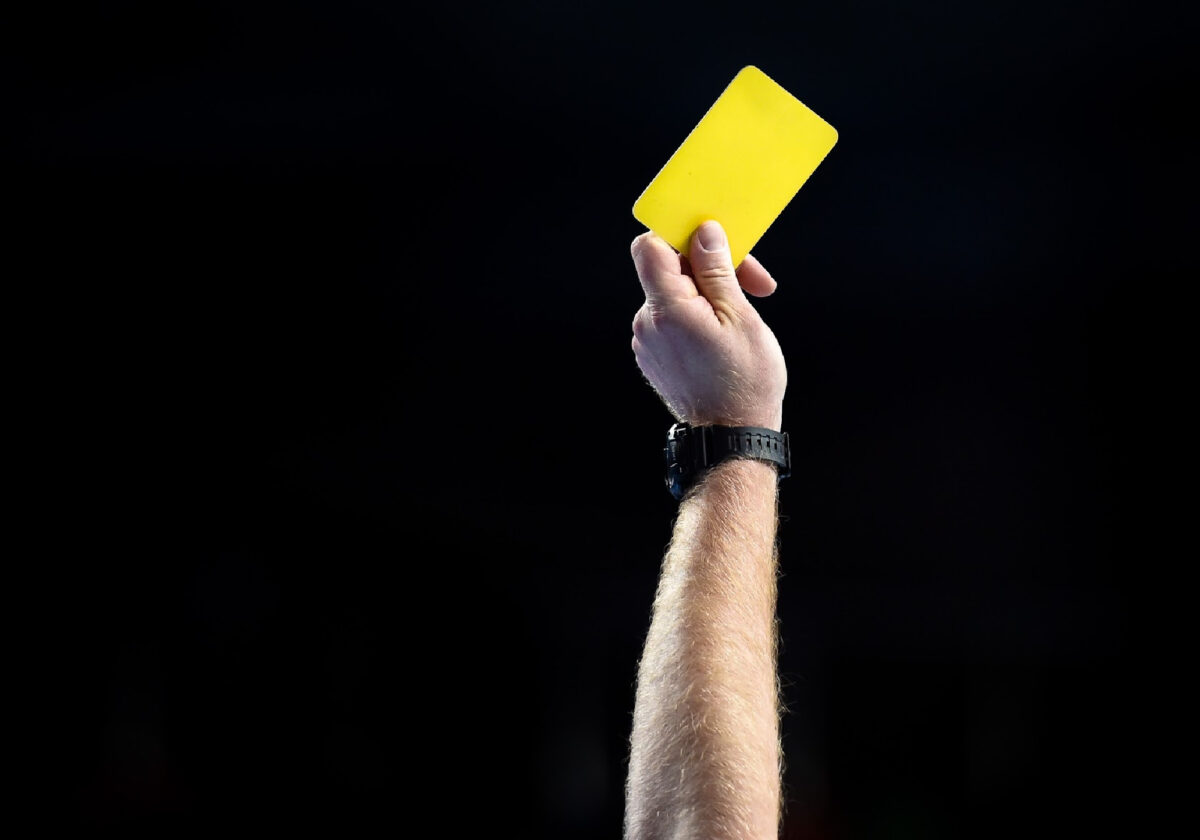 Watch: Referee shows yellow card to Aston Villa fans calling him a ‘s*** Mike Dean’
