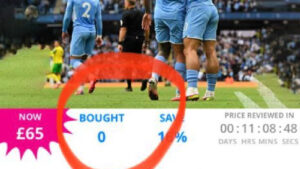 A screenshot of Manchester City selling Champions League tickets on Wowcher