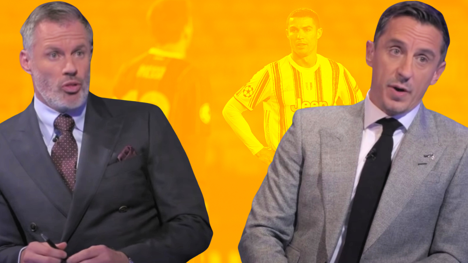 Gary Neville tries to say Ronaldo is greater than Messi but gets roasted by Jamie Carragher