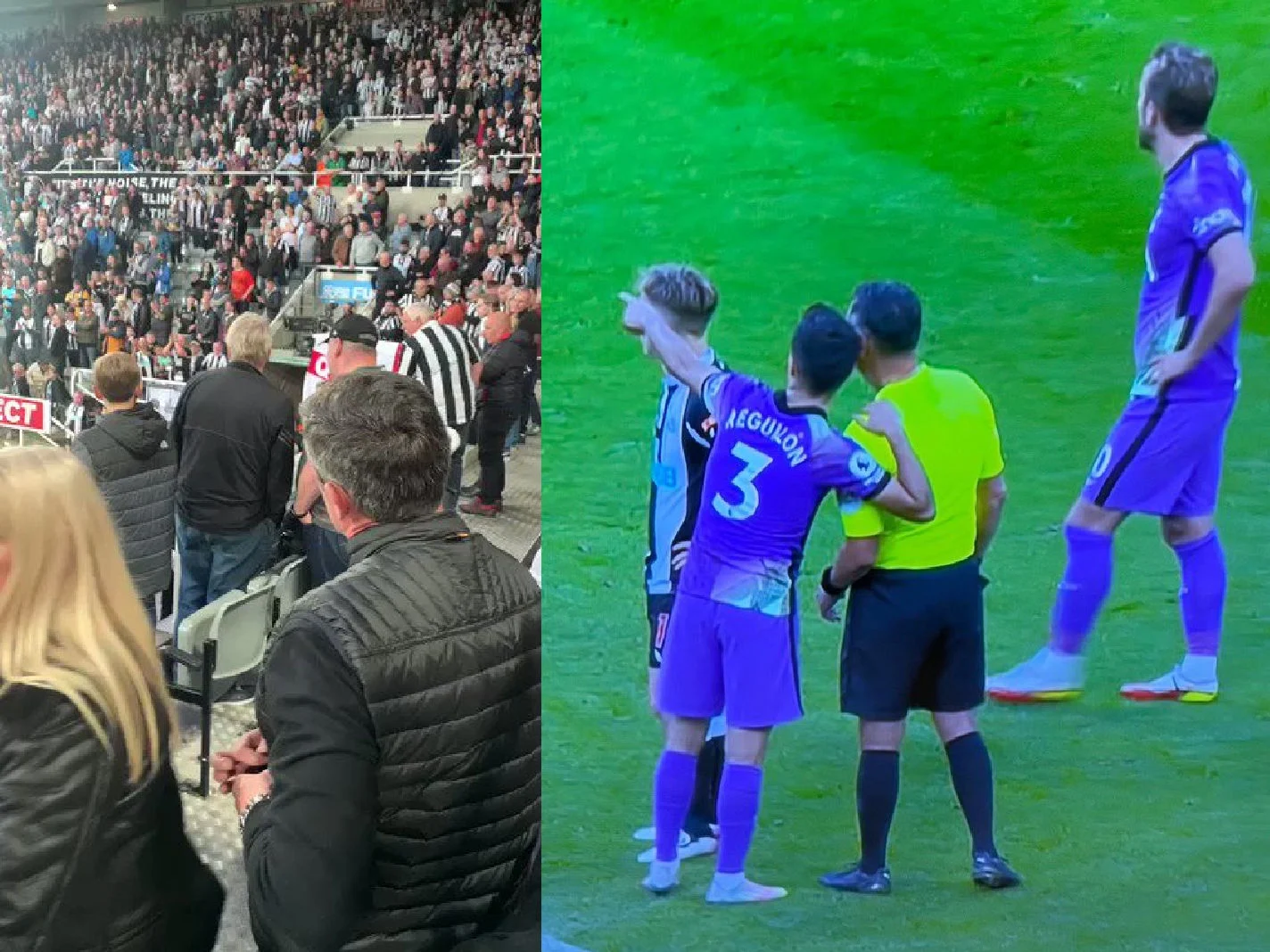 A Newcastle supporter collapsed from a suspected heart attack, and the players and supporters were quick to get medical attention to the seriously ailing fan.