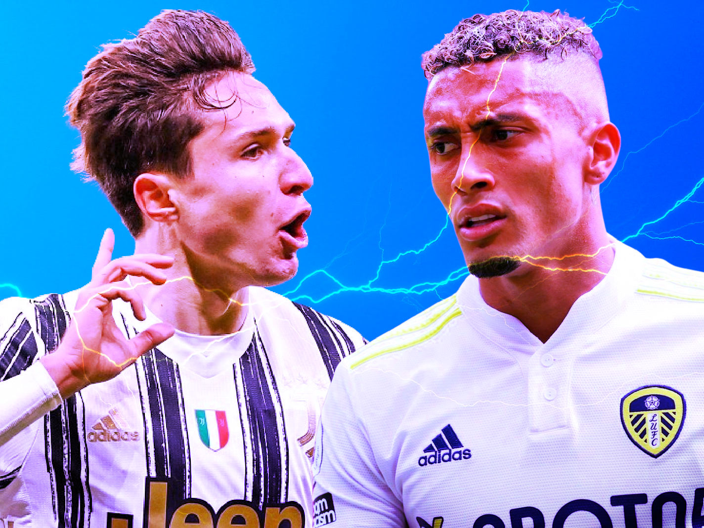 Federico Chiesa and Raphinha are one of the most fiery right-wingers in football currently
