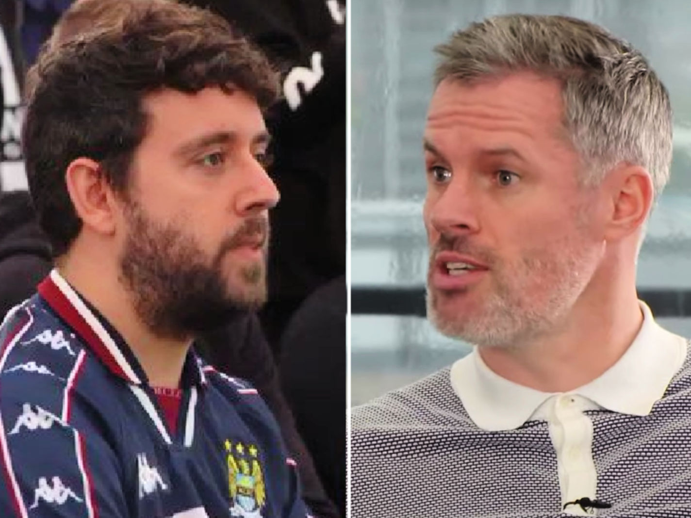 Jamie Carragher slammed for savage f-word rant against a Man City fan on The Overlap