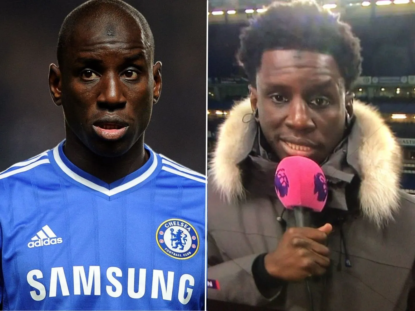 Demba Ba is with full head of hair now