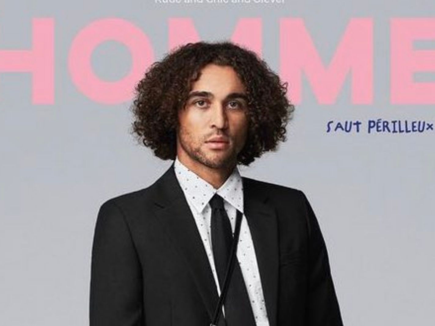 Dominic Calvert-Lewin on the cover of Homme+ magazine