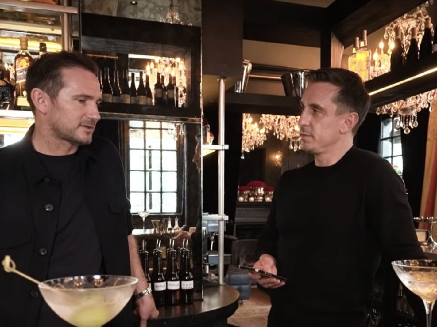 Watch: Frank Lampard and Gary Neville gang up on Tottenham in ‘The Overlap’