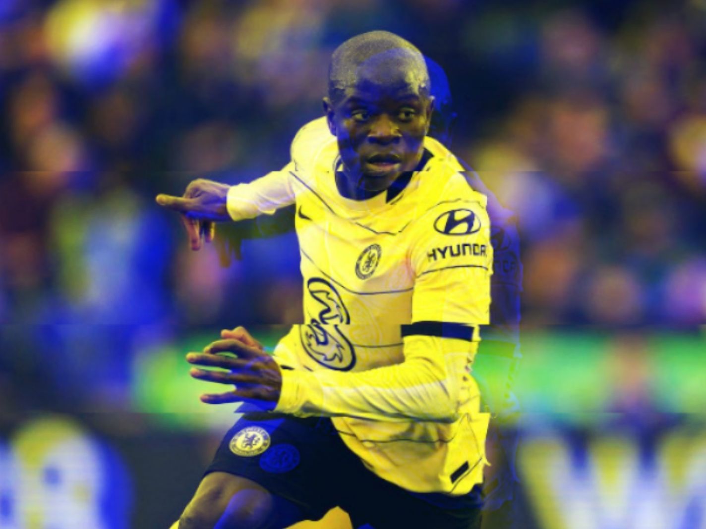 N'Golo Kante against Leicester City