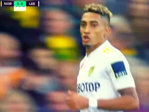 Raphinha against Norwich City