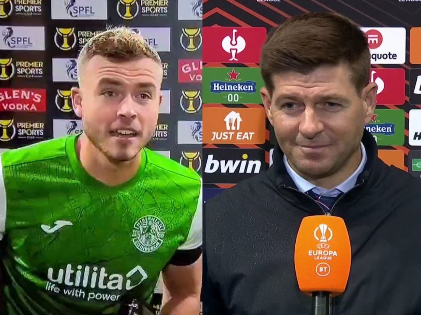 Ryan Porteous bites back at Steven Gerrard by mimicking ‘silly questions’ line