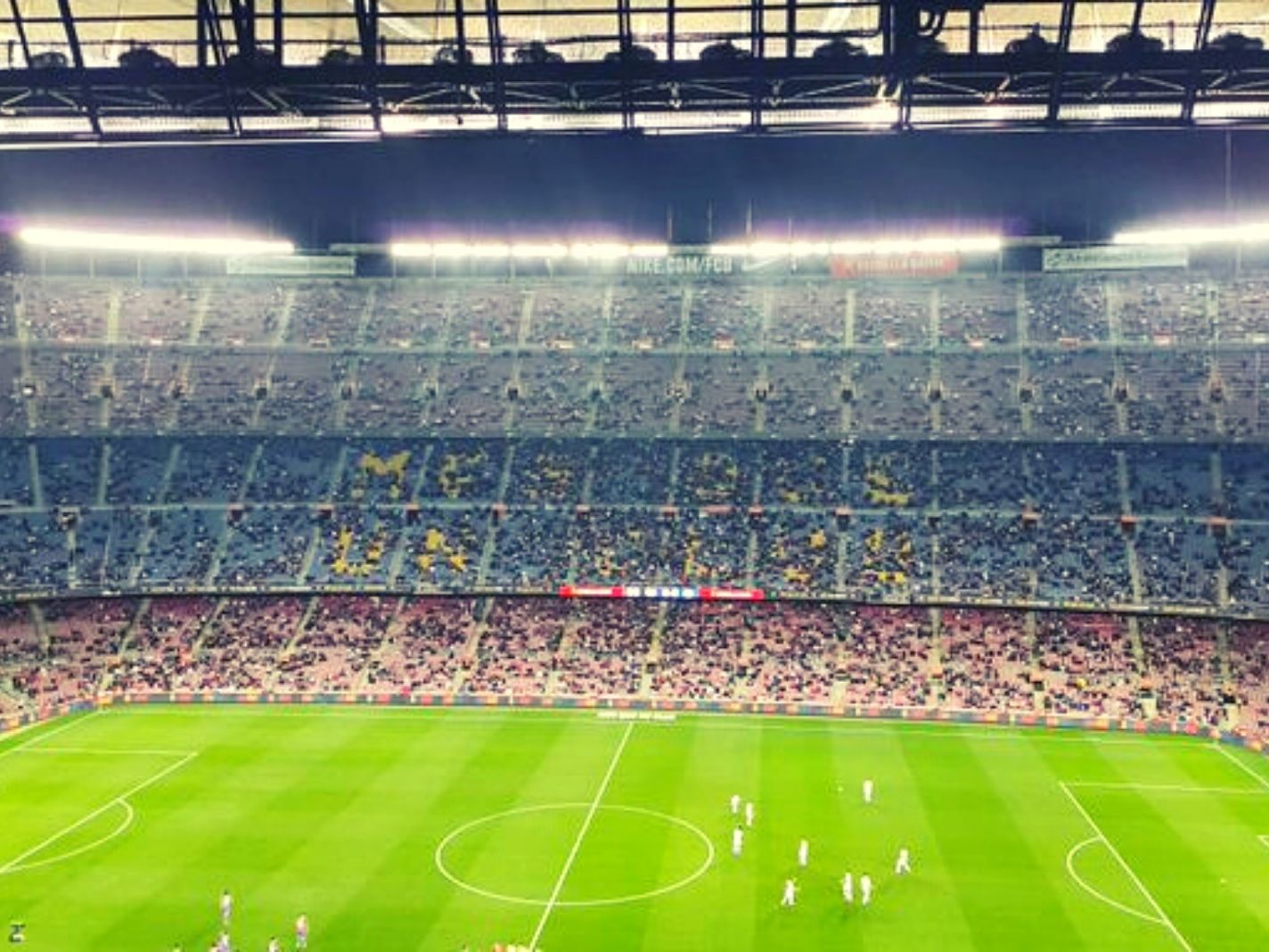 Camp Nou attendance for the game against Alaves was shockingly low