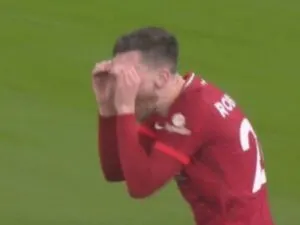 Andy Robertson pulled off the binocular celebration after scoring a goal against Tottenham Hotspur