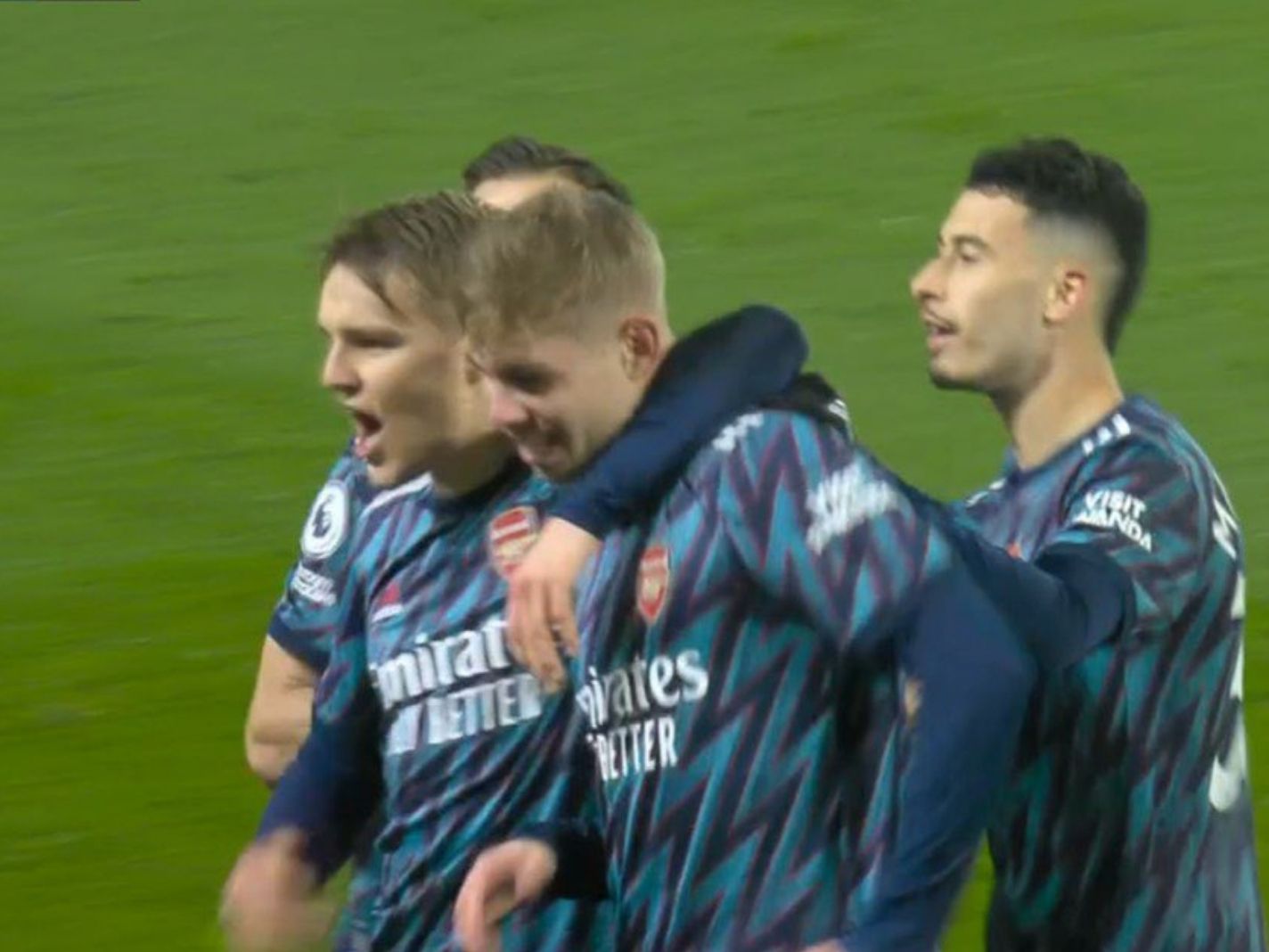 The embrace that ended all rumours of rift between Martin Odegaard and Emile Smith Rowe