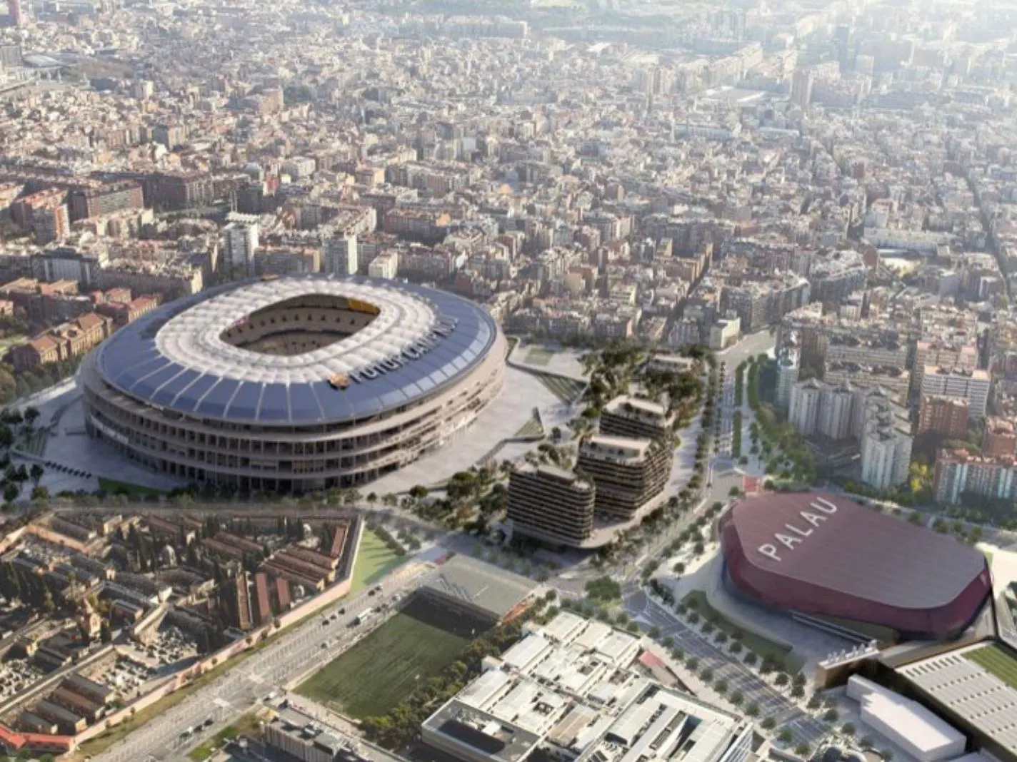 CGI image of Camp Nou reveal how it will look in the future