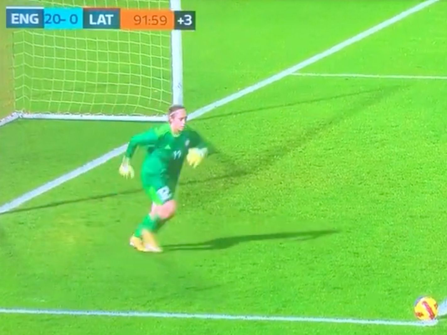 The awful miskick that summed up the gulf in class between Latvia and England