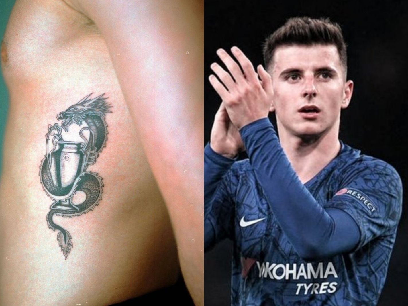 Mason Mount gets new Champions League themed tattoo