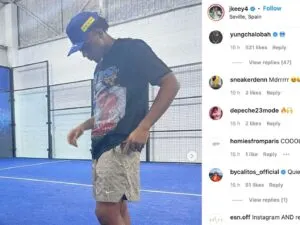 Trevoh Chalobah comments on Jules Kounde's Instagram post