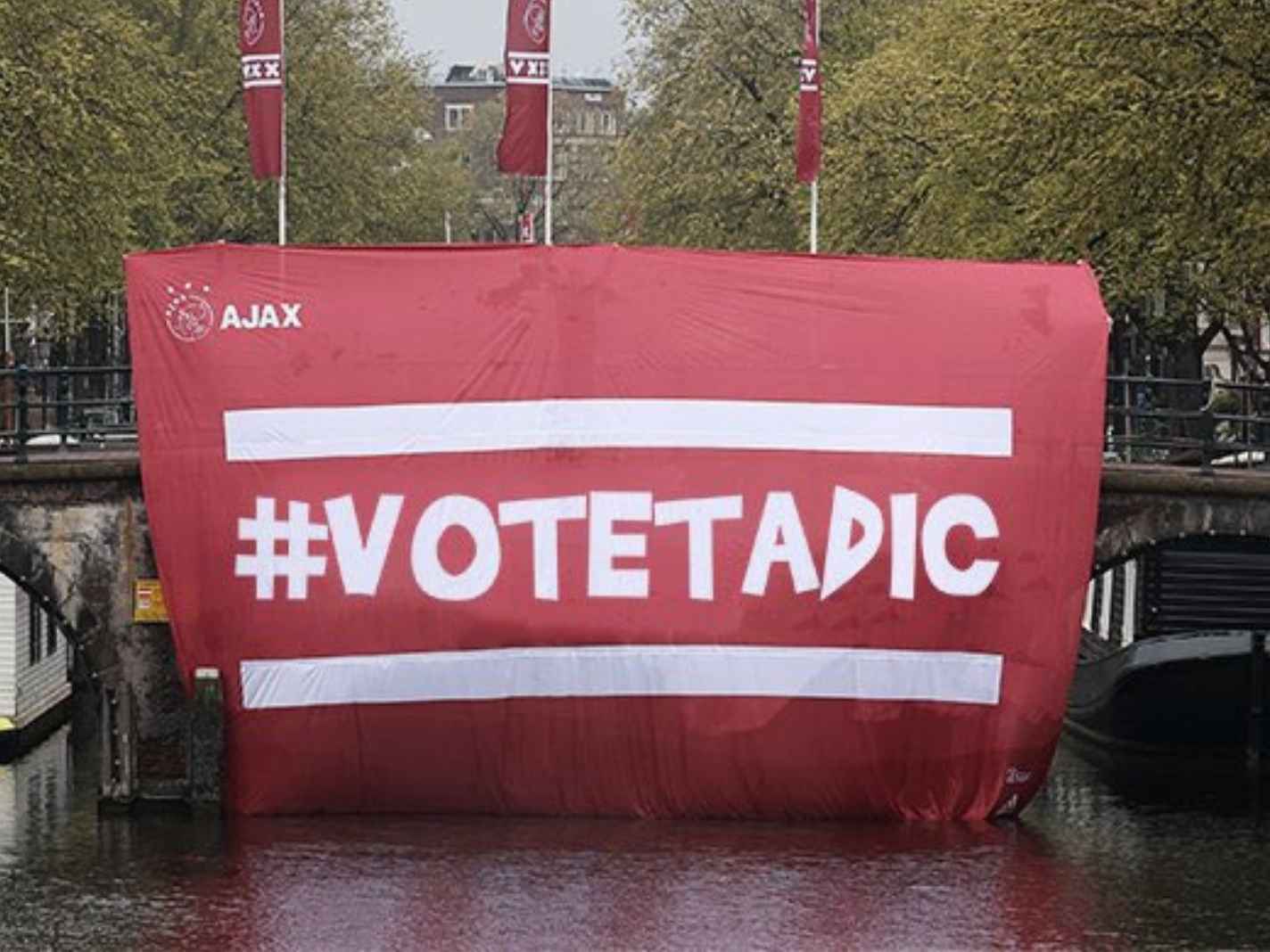 Ajax fans unfurl banner in Amsterdam to get Dusan Tadic featured in TOTY