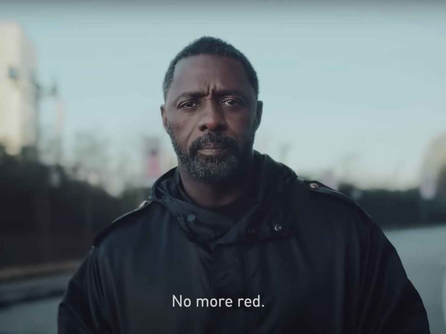 Idris Elba features in the promo for new Arsenal all-white kit