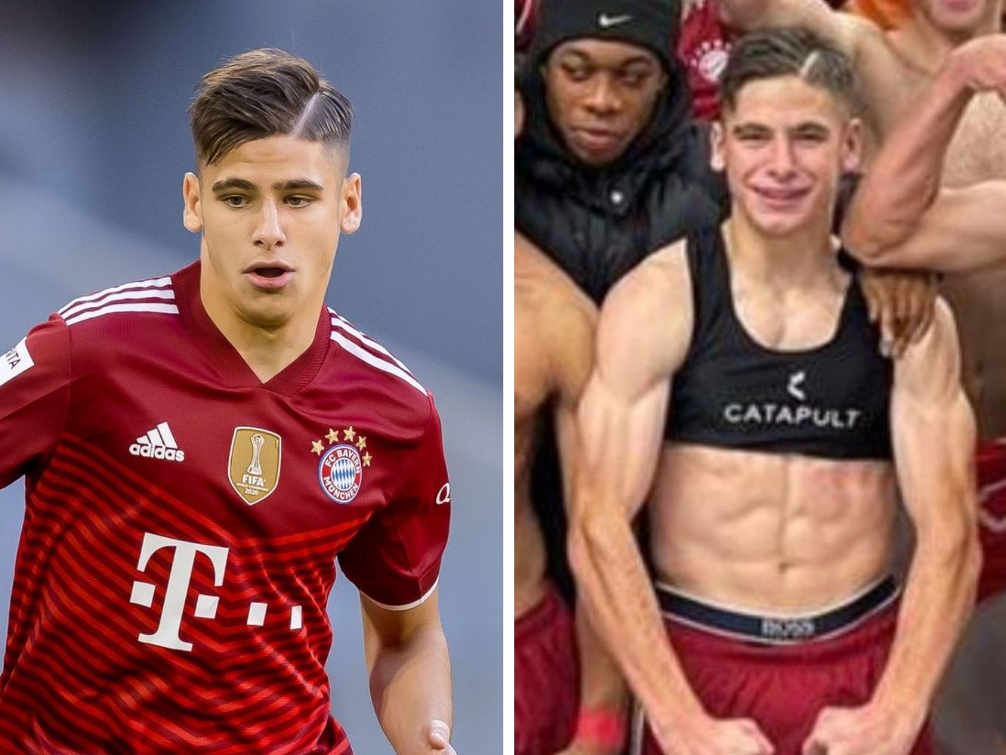 18 y/o Nemanja Motika is the latest Bayern player to get absolutely jacked