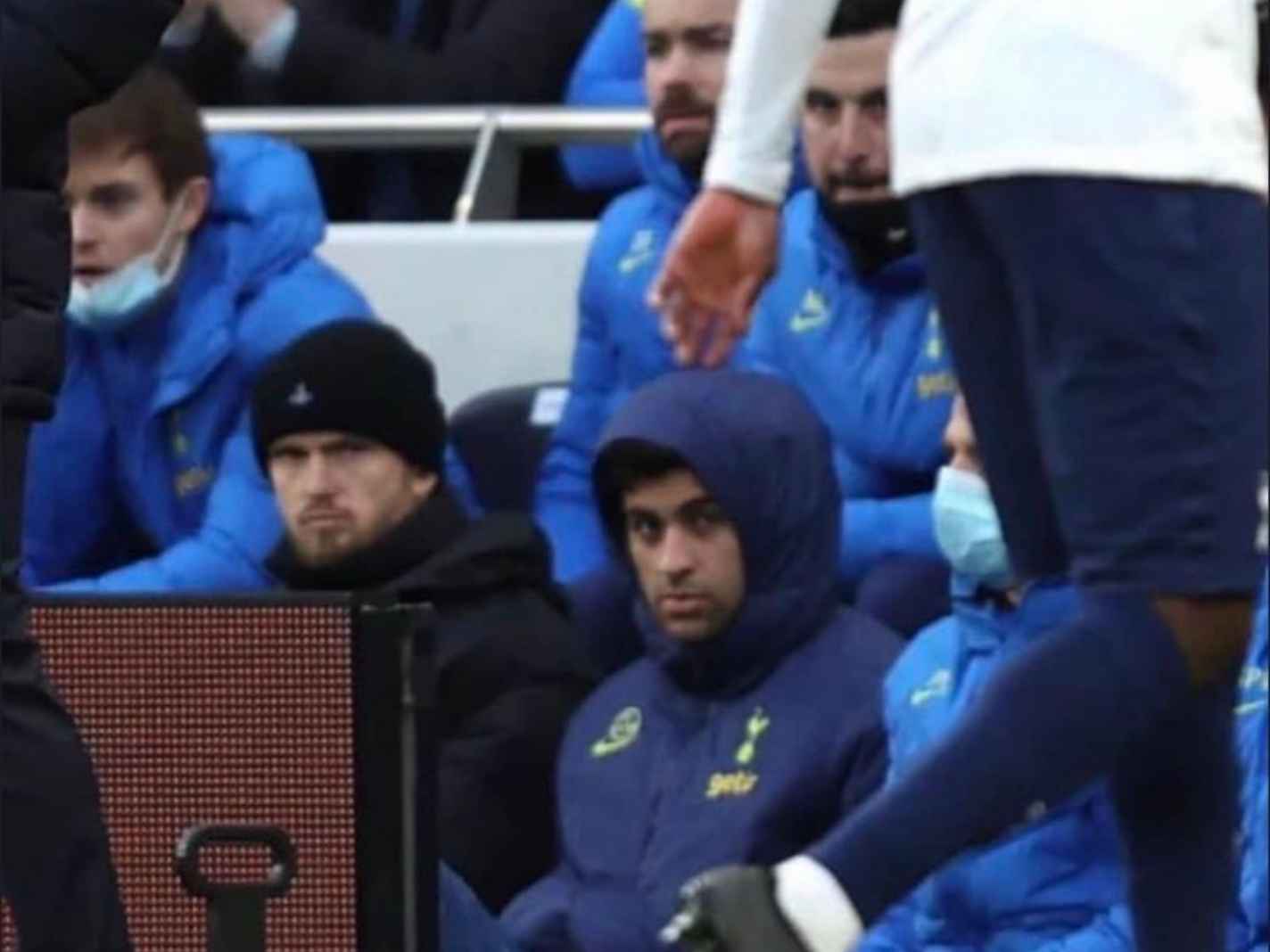 The silent fury from Spurs bench as Tanguy Ndombele strolled off the pitch against Morecambe