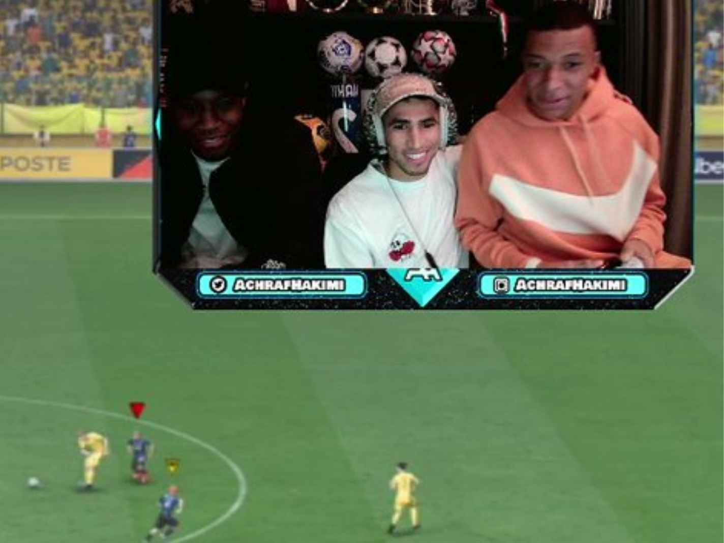 Achraf Hakimi surprises FIFA 22 lovers by bringing Kylian Mbappe On Twitch