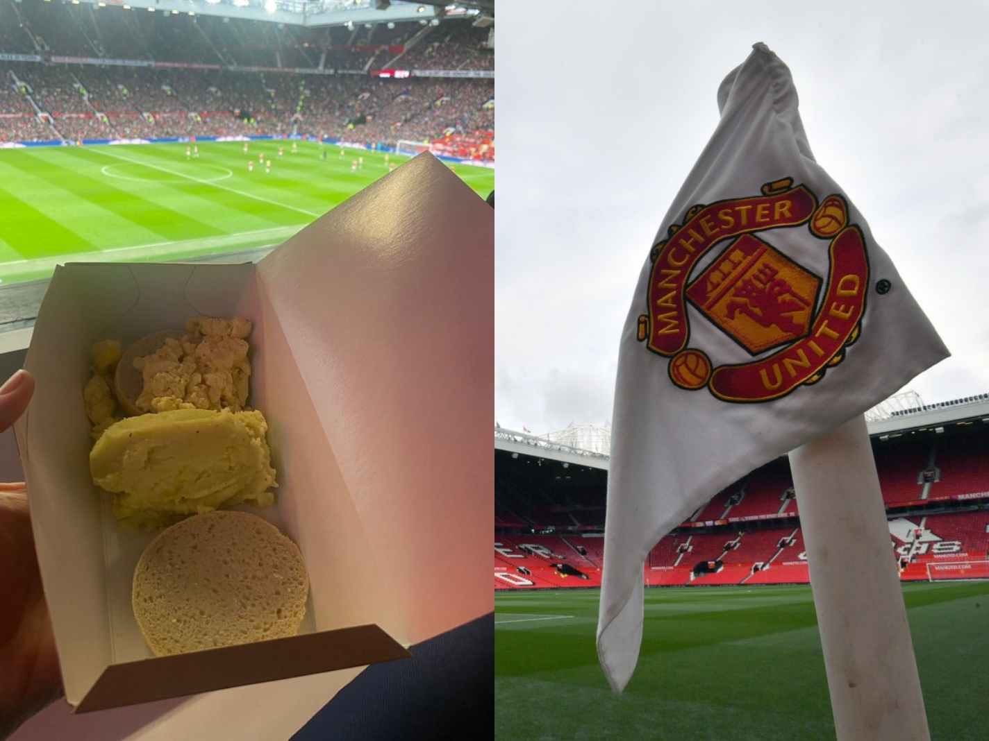 BT Sport presenter Jake Humphrey complained about bland food at Old Trafford