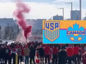 Canada fans chant about burning the White House
