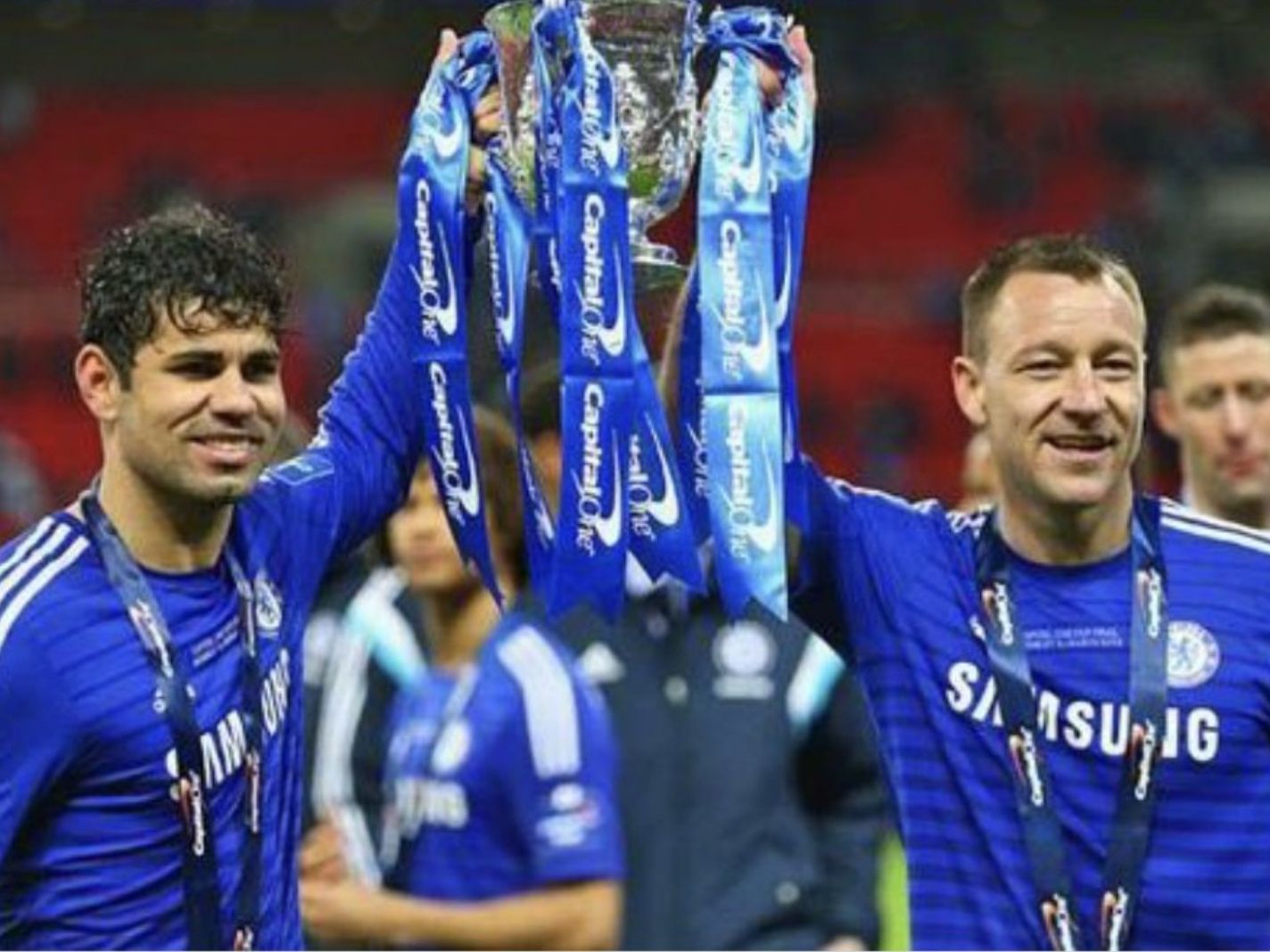 Diego Costa and John Terry during their Chelsea days