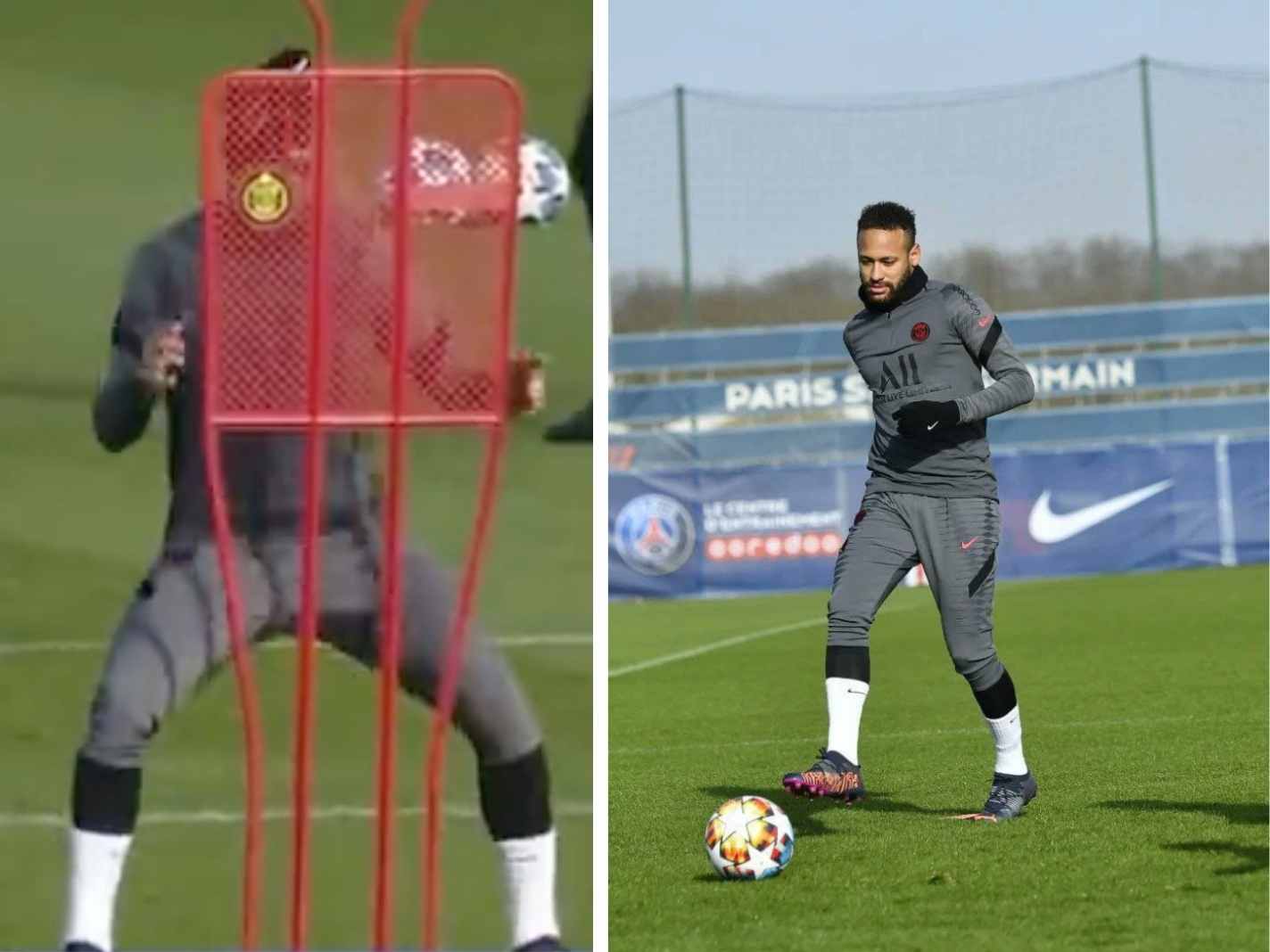 Fans are confused as Neymar appears to hump training dummy