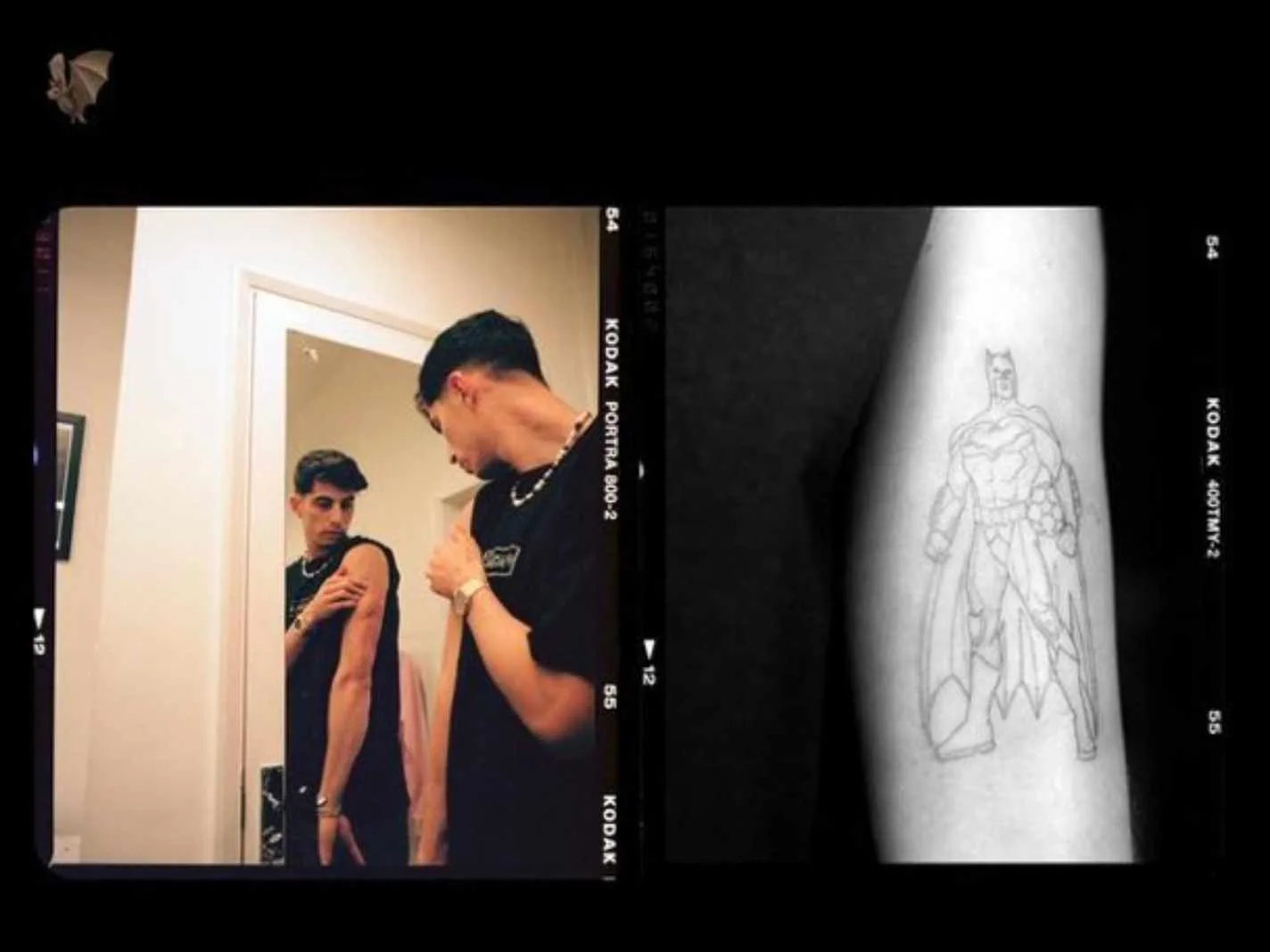 Kai Havertz shows off his newBatman tattoo