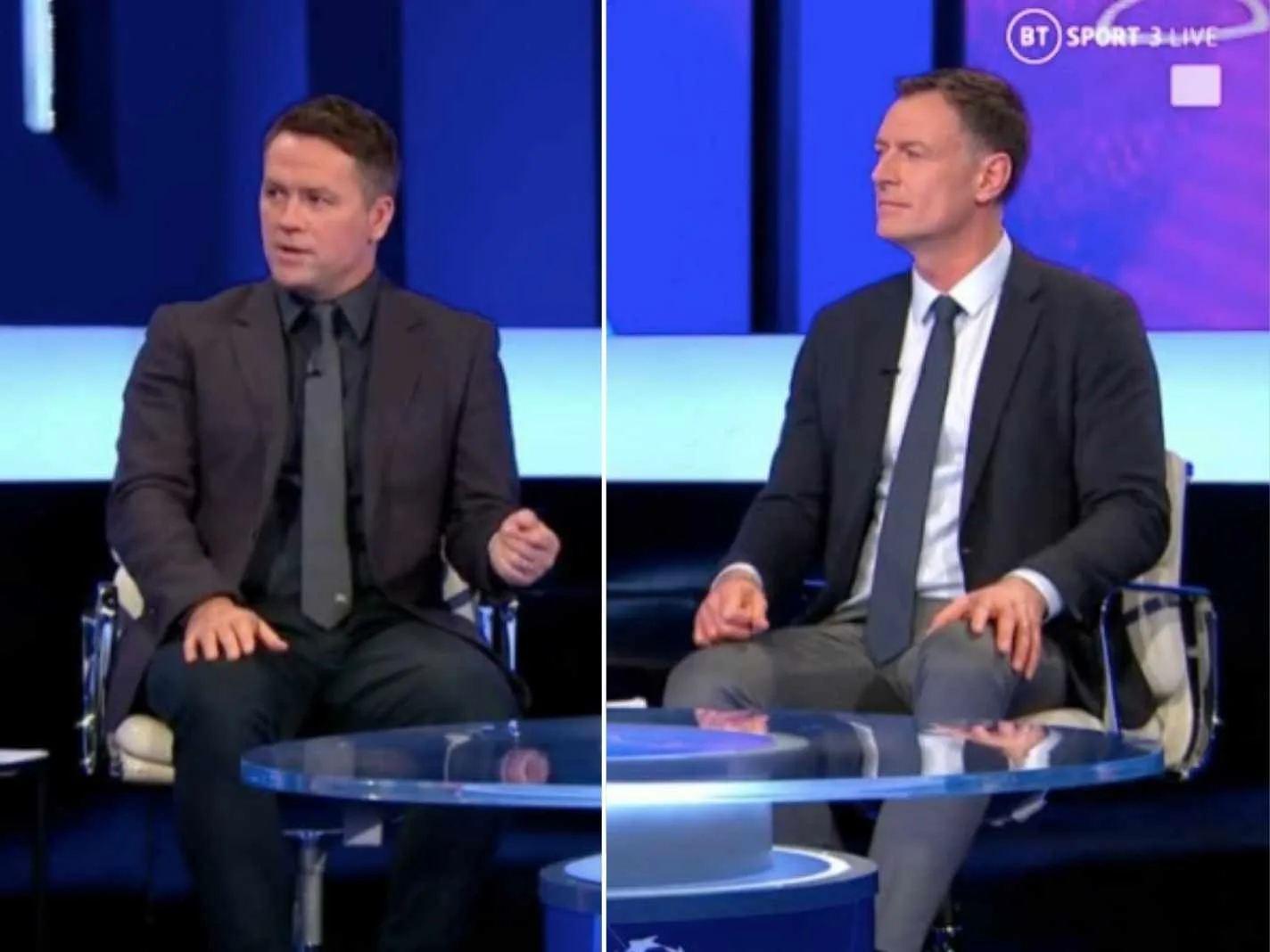 Michael Owen and Chris Sutton got into a heated debate over concussion protocols in football