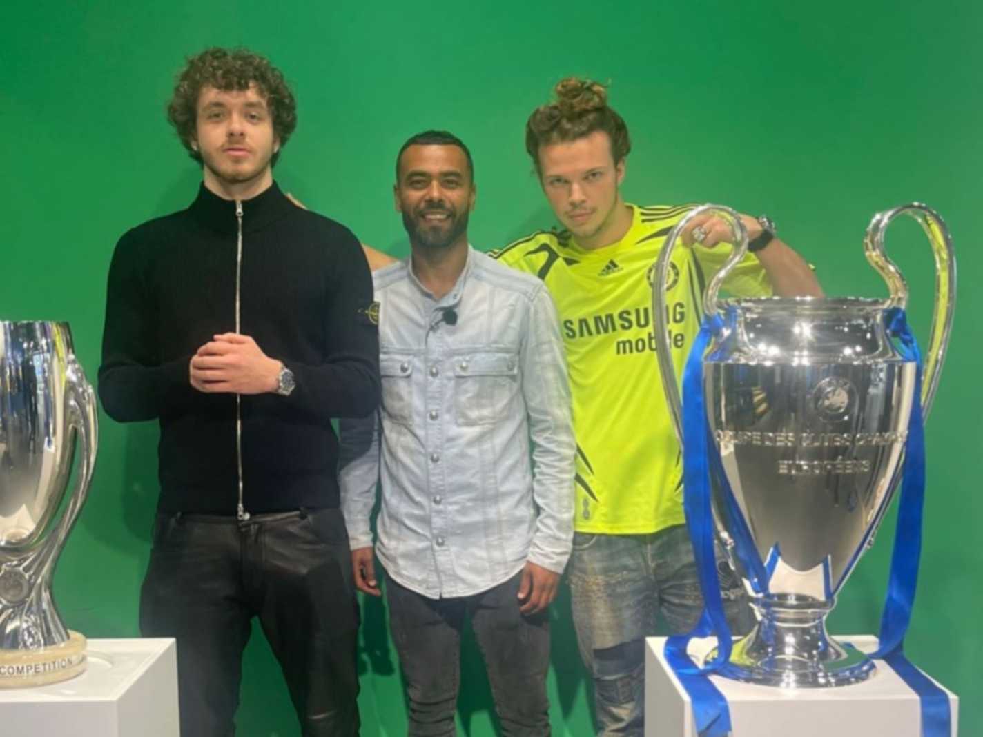 Rapper Jack Harlow with Ashley Cole