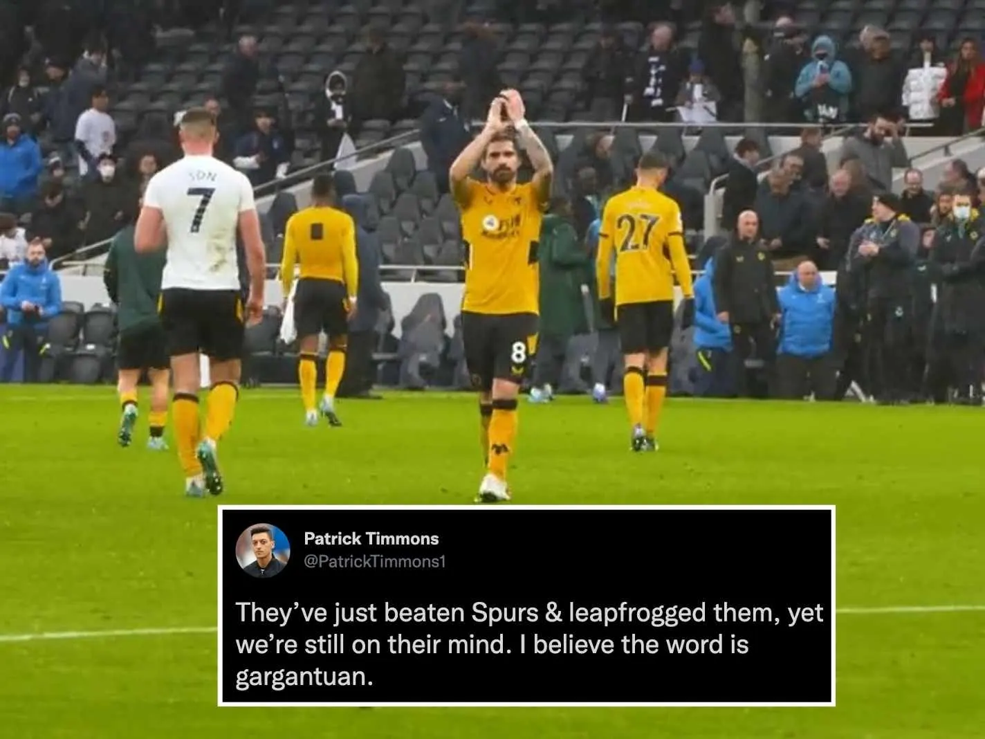 Wolves continue celebration row with Arsenal after Spurs win