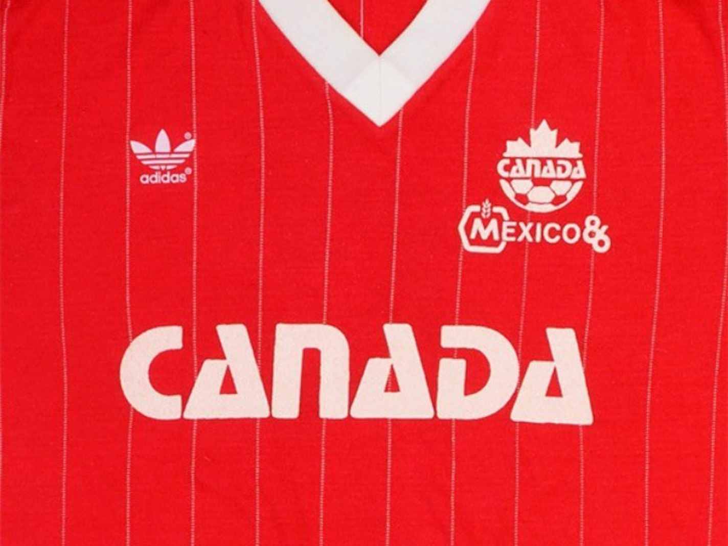 Canada 1986 World Cup home kit from Adidas