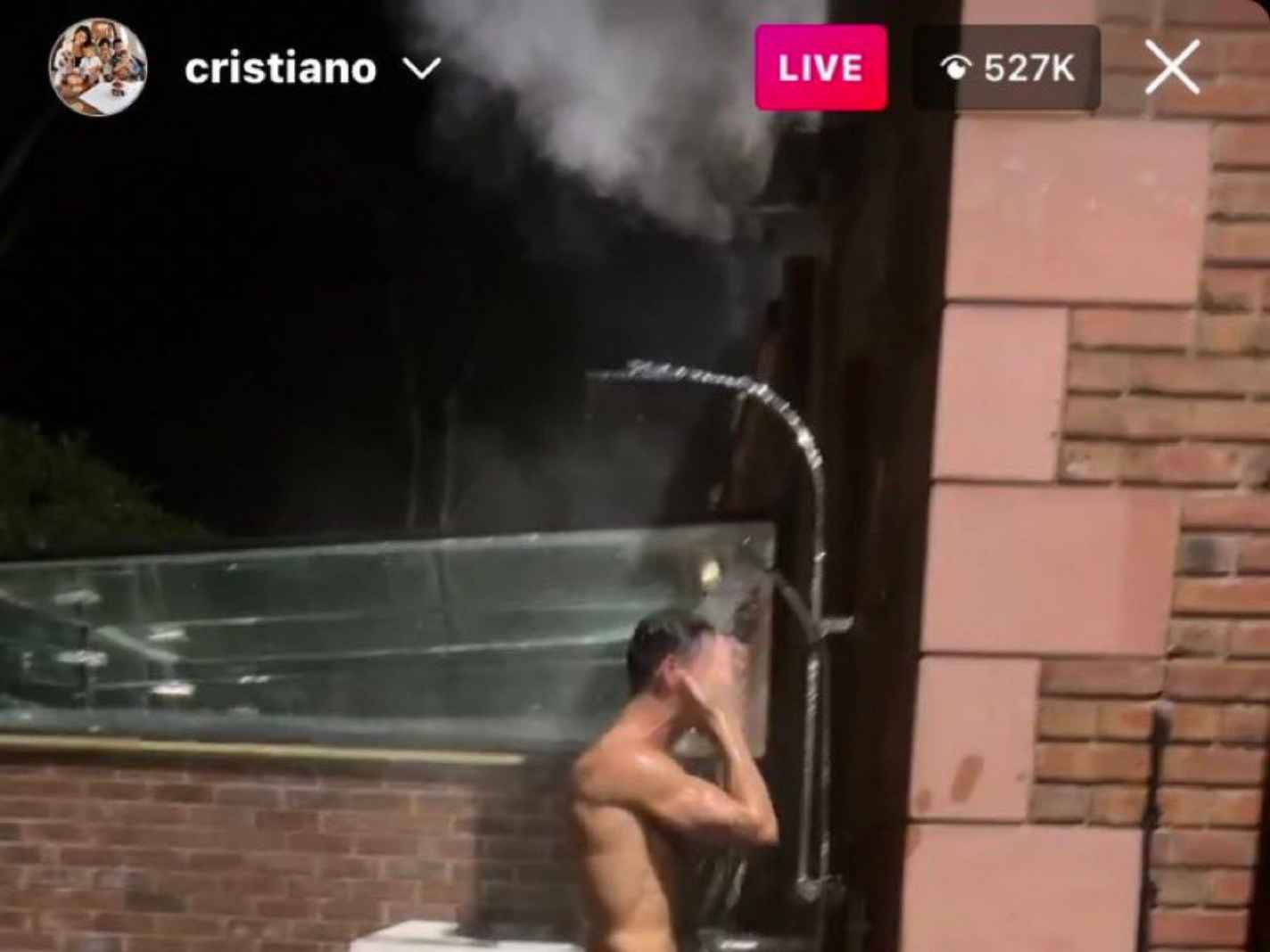 Cristiano Ronaldo gets too comfortable on Instagram Live