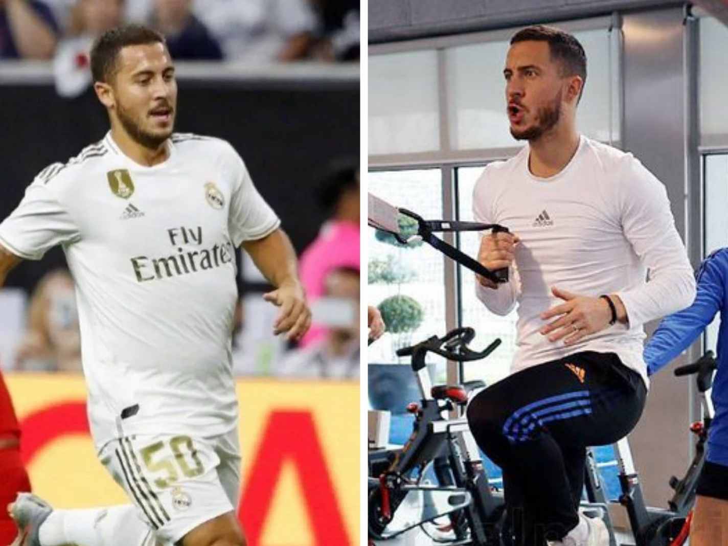 Fans reckon this is the skinniest Eden Hazard has looked in ages