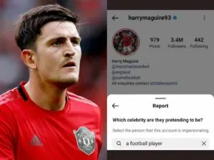 Explaining the meme that is reporting Harry Maguire for pretending to be a football player on Instagram