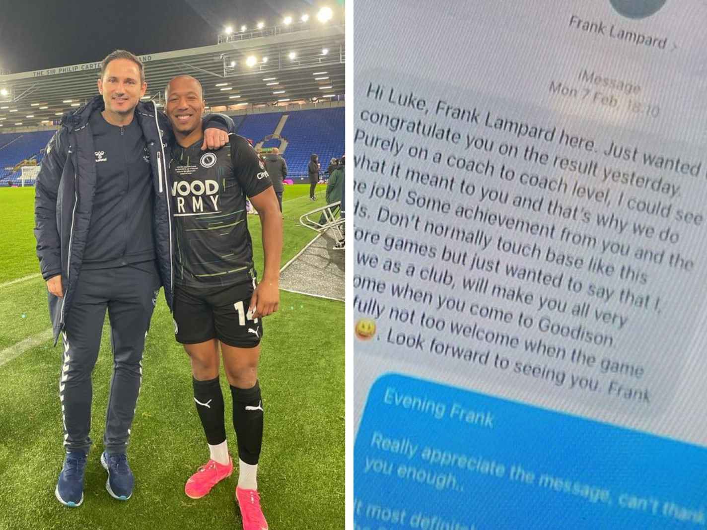 Frank Lampard and Everton's classy gesture when they hosted Boreham Wood in the FA Cup
