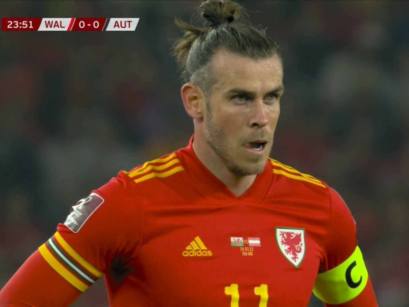 Gareth Bale against Austria
