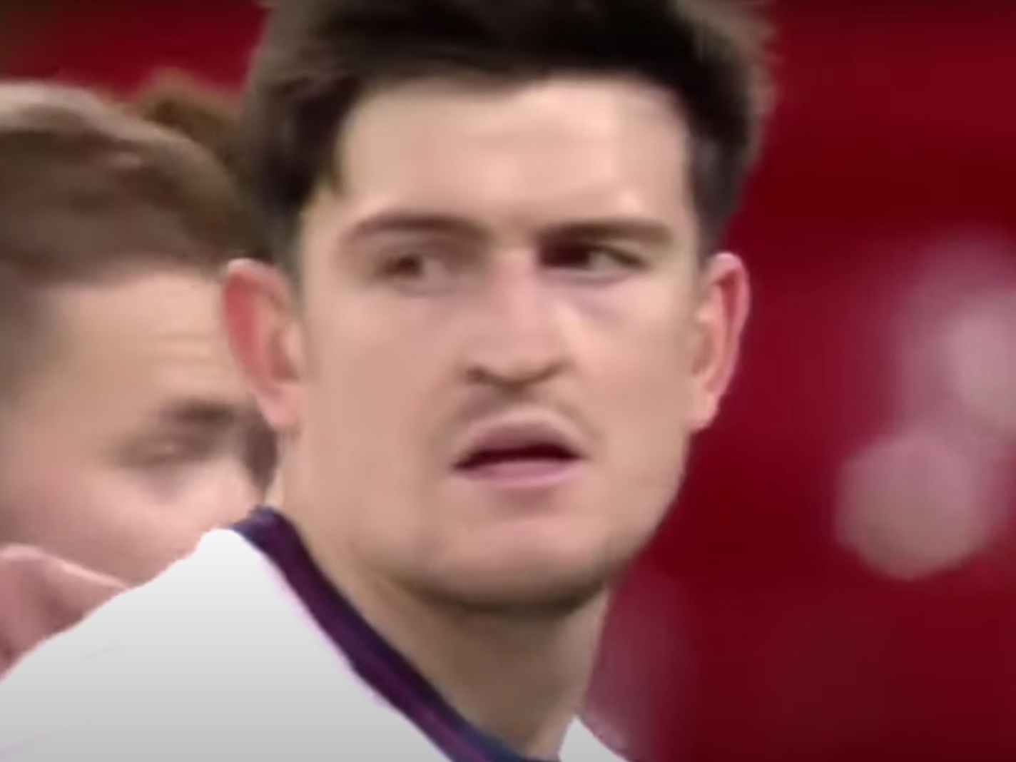 England fans boo Harry Maguire as his name is read out loud