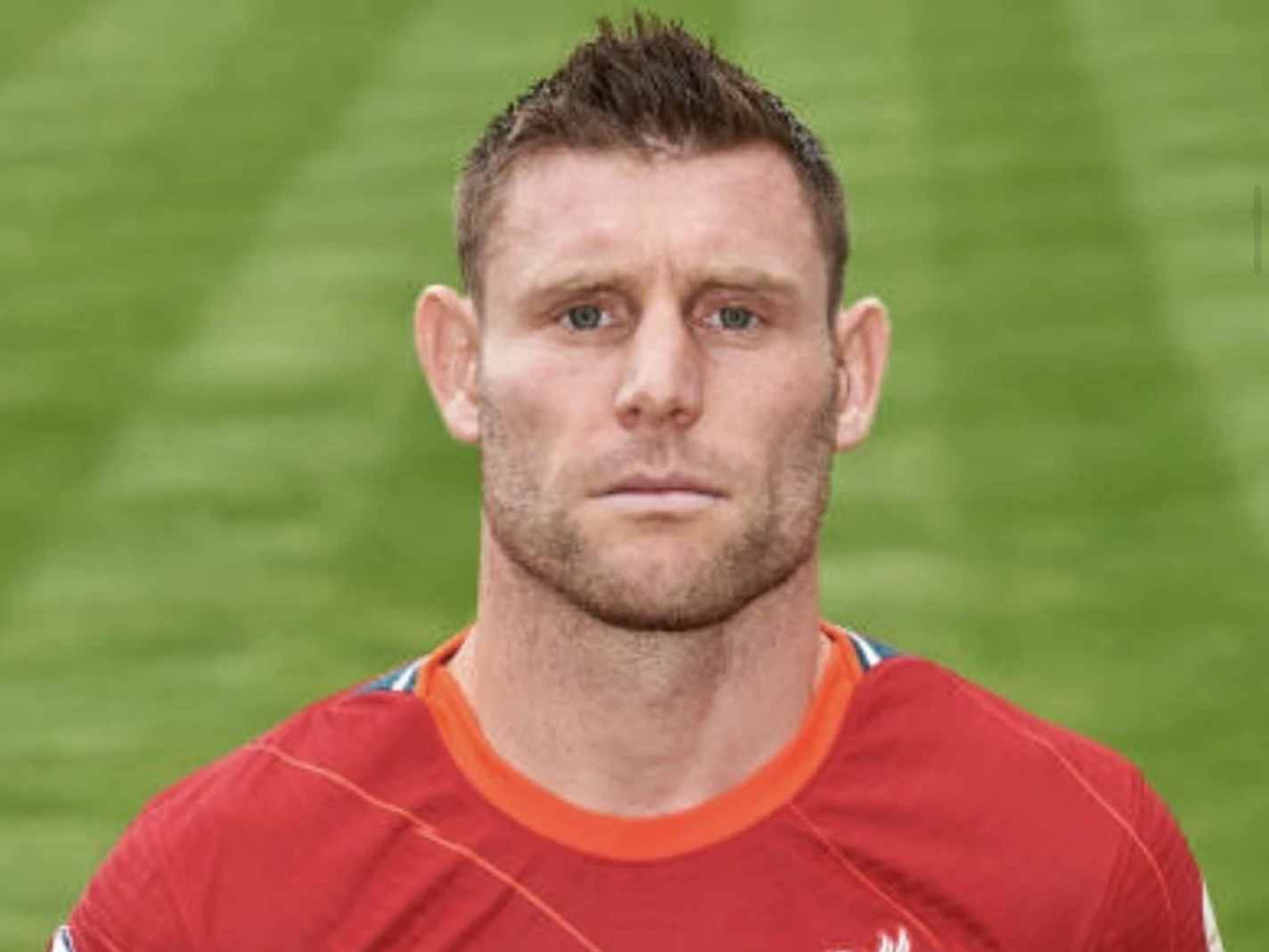 This photo of James Milner is the face of peak masculinity