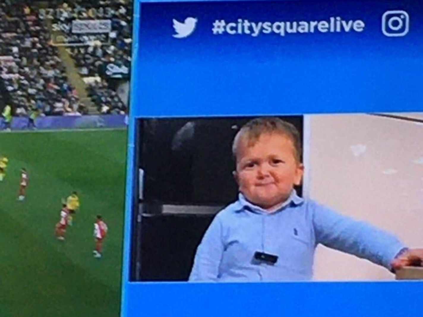 Man City fans get Hasbulla up on the big screen at Etihad as hilarious trend continues